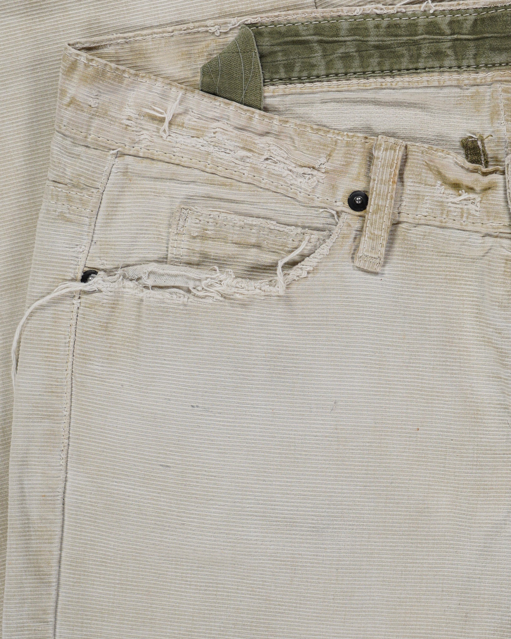 Rick Owens Grosgrain Detroit Cut Jeans   SS “Strutter
