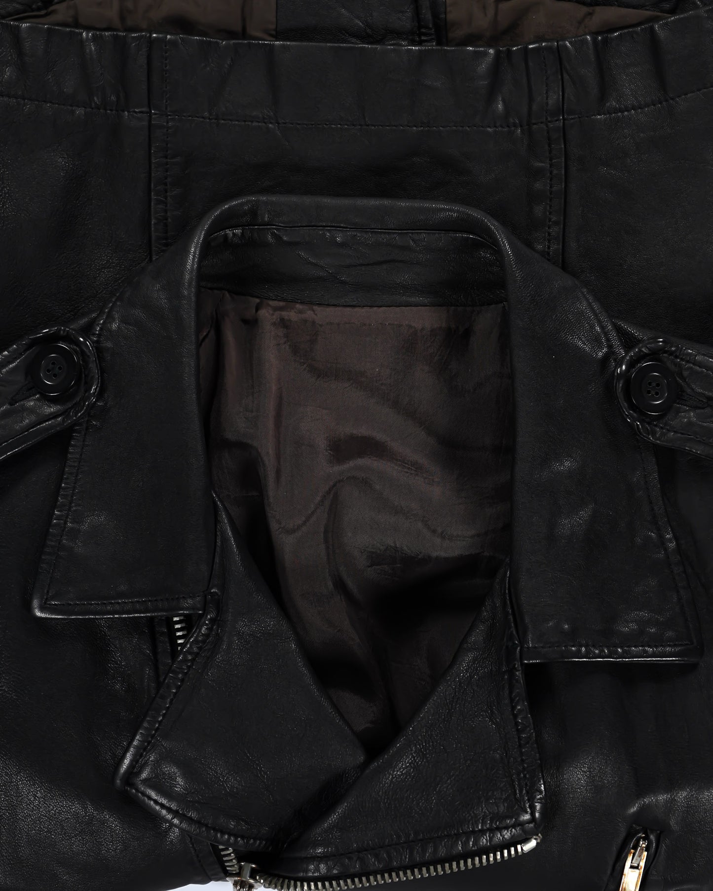 Rick Owens “Stooges” Runway Leather Jacket - SS08 “Creatch”
