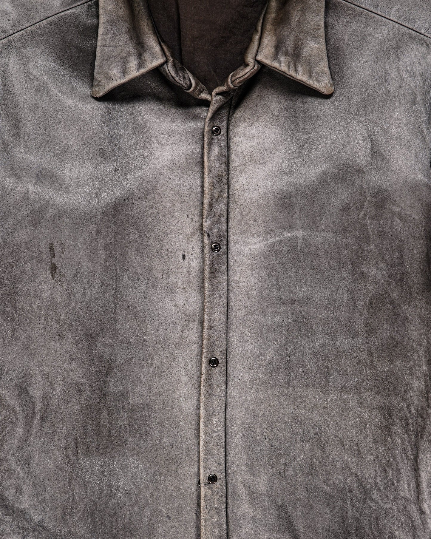 Carpe Diem Object Dyed Leather Shirt