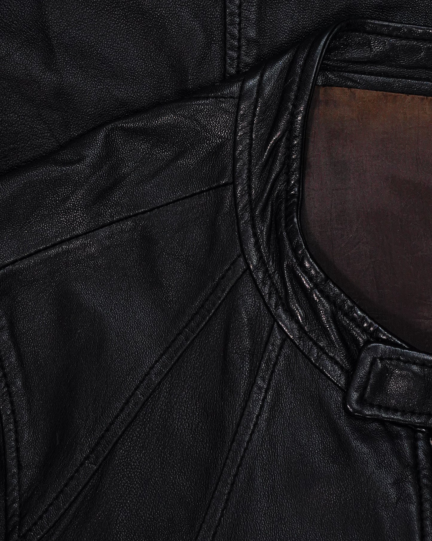 Rick Owens Intarsia Leather Bomber Jacket