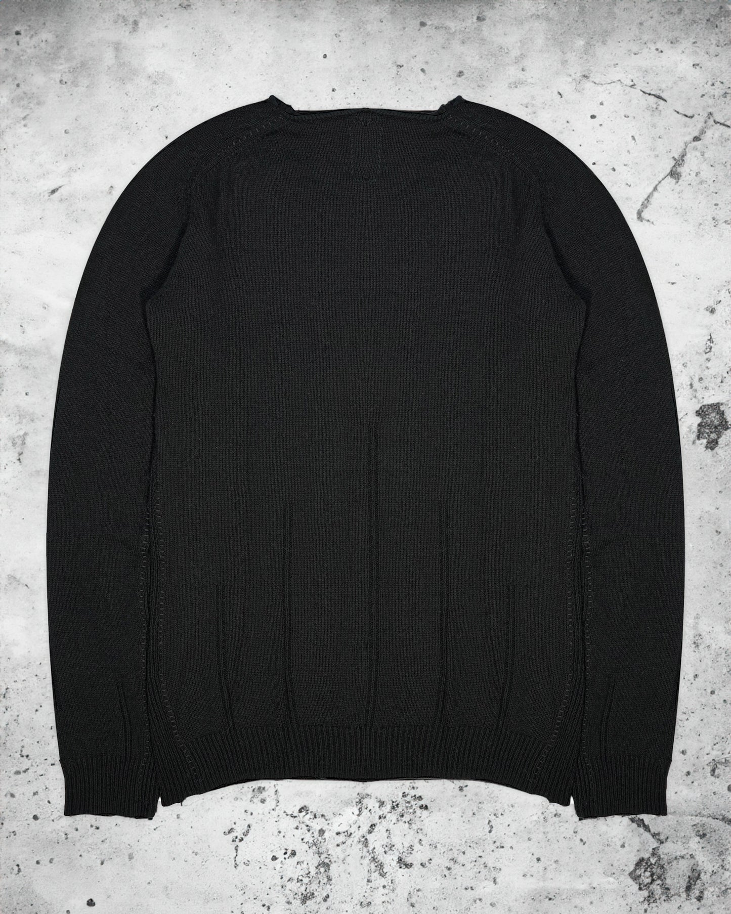 Layer-0 Cashmere Scarstitch Overlock Sweater