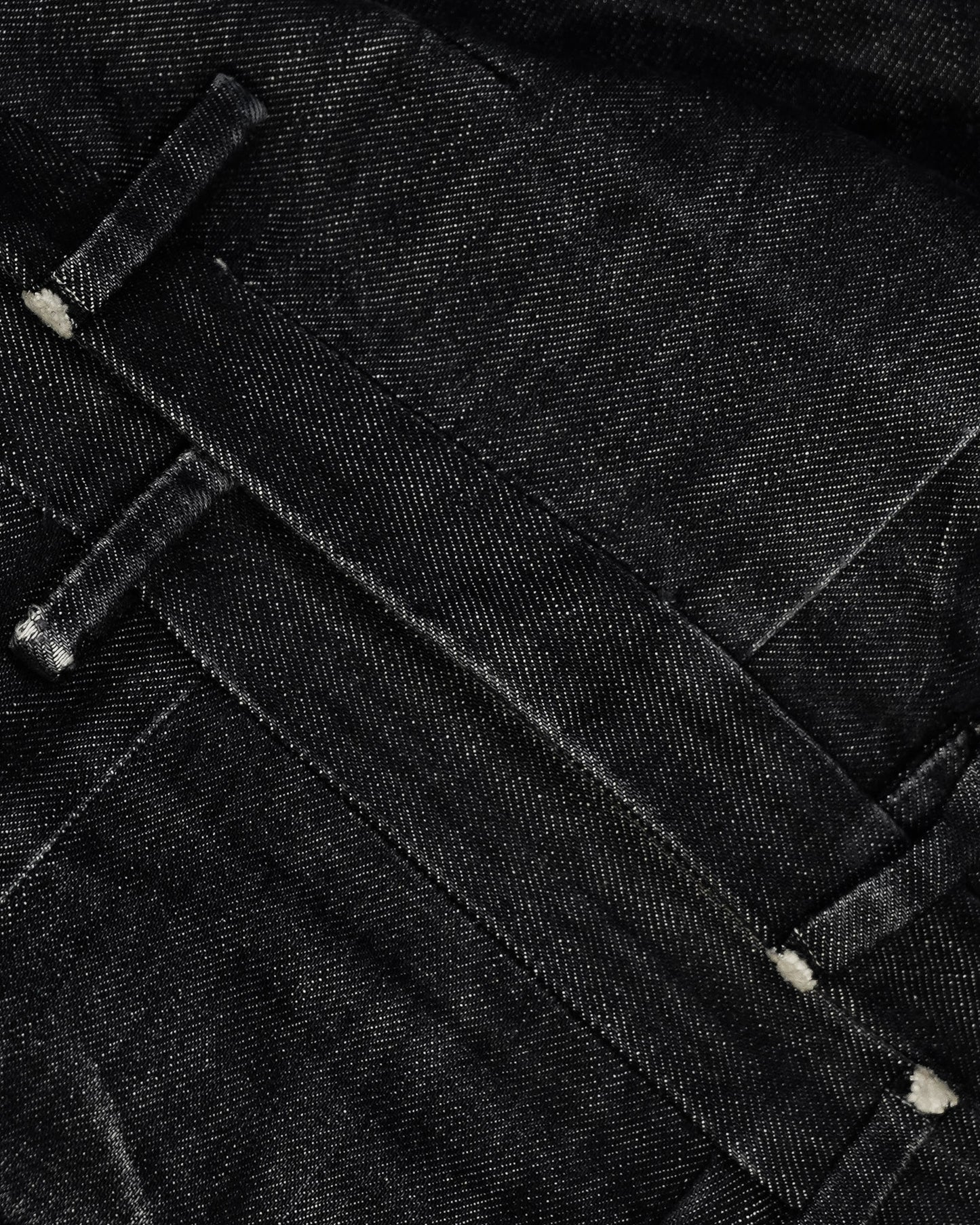 Label Under Construction Cold Dyed One Cut Raw Hem Jeans