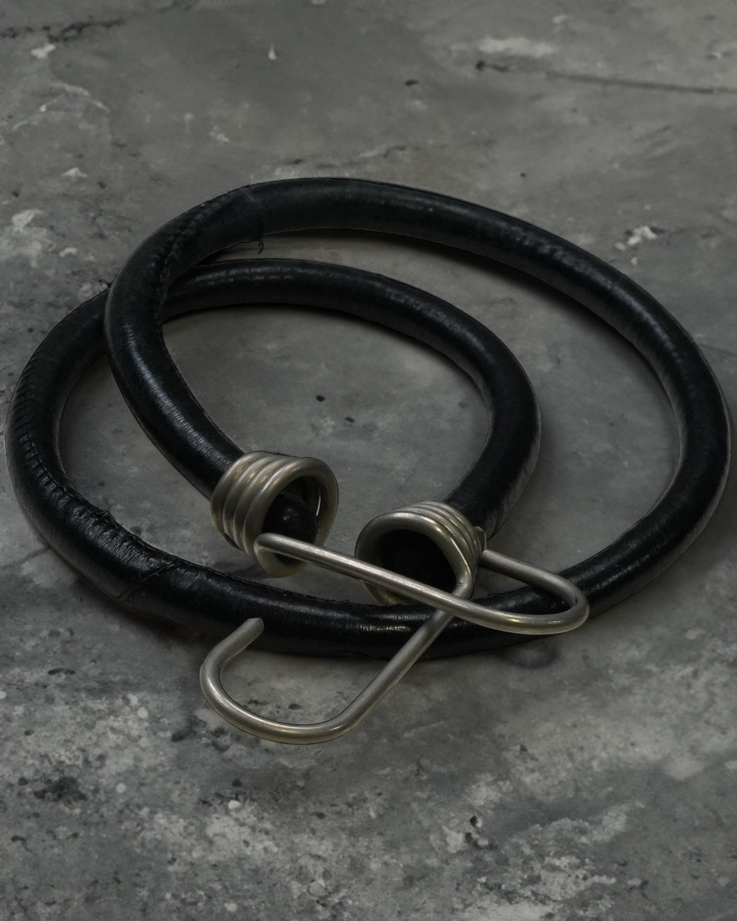 Carol Christian Poell Leather Bungee Cord Belt
