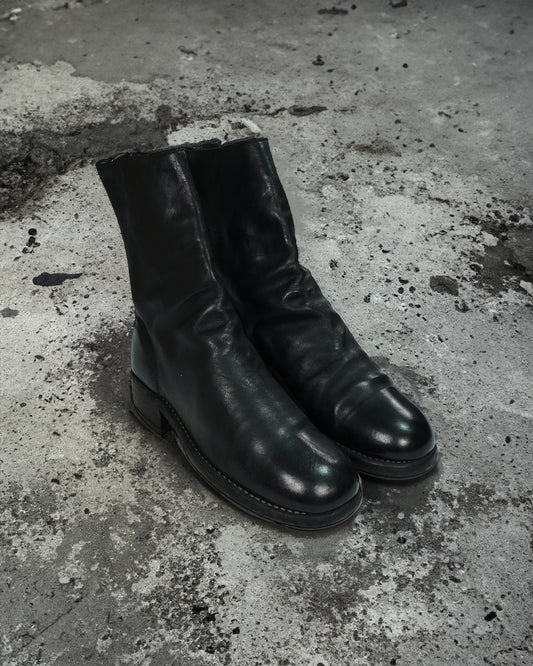 Guidi 988 Black Leather Back Zip Boots