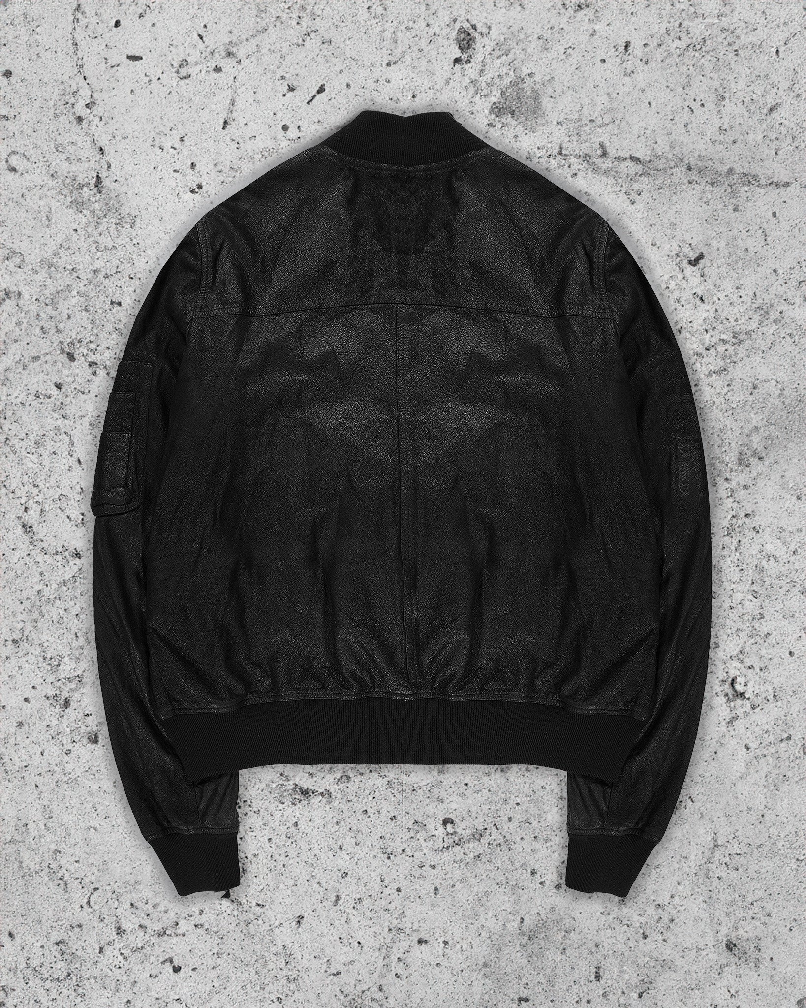 Rick Owens Blistered Leather Bomber Jacket - SS08 "Creatch"