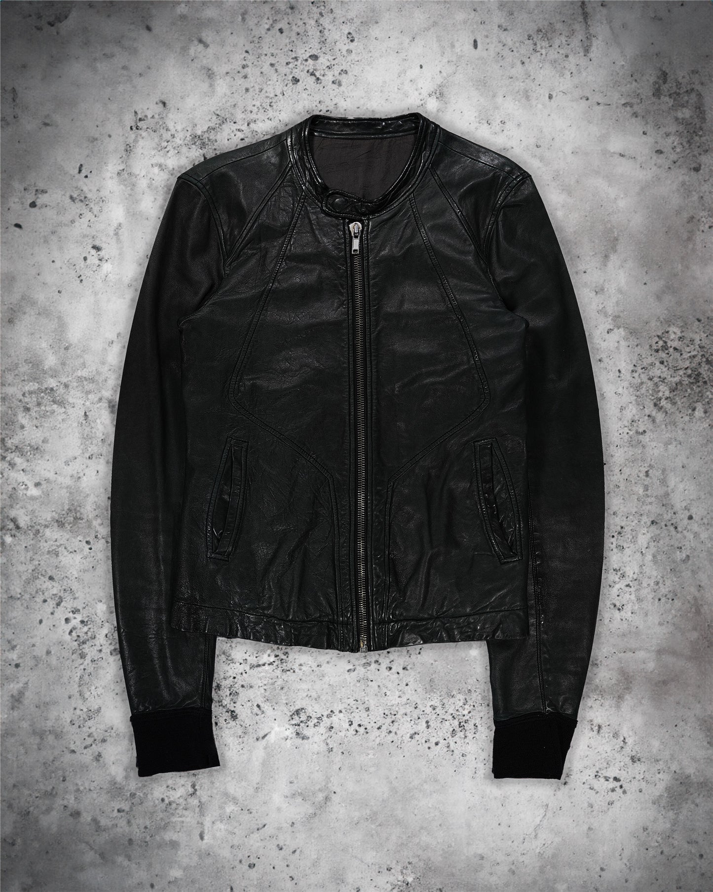 Rick Owens Intarsia Leather Jacket - SS11 "Anthem"