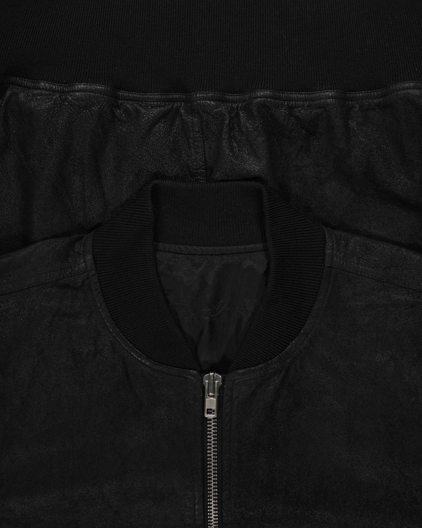 Rick Owens Blistered Leather Bomber Jacket - SS08 "Creatch"